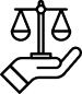 Mão com balança
